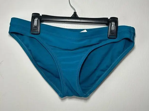 Nike  Athletic Women’s Medium Teal Drawstring Bikini Bottom Swim / Swimwear