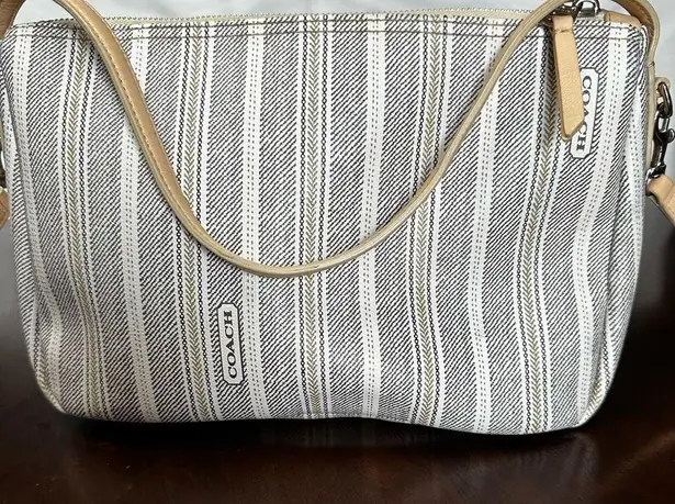 Coach  Legacy Ticking Stripe Hobo Crossbody