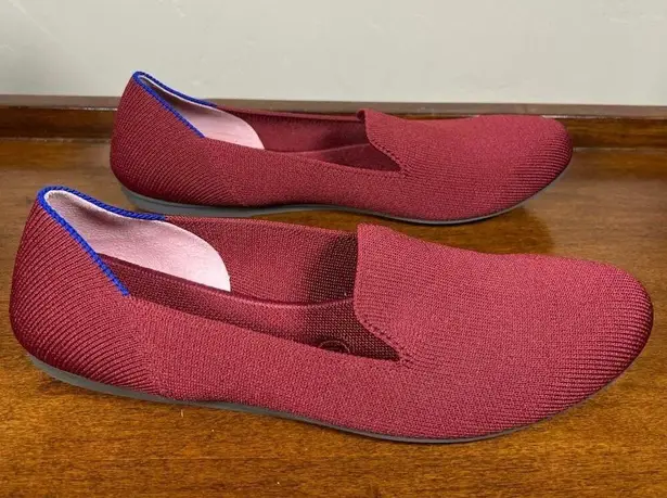 Rothy's Rothy’s The Loafer Round Toe Red Wine Maroon Flats Size 8 RETIRED