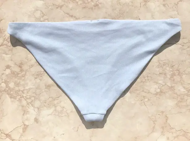 Topshop Pastel Blue Ribbed  Bikini Bottoms