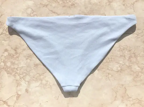 Topshop Pastel Blue Ribbed  Bikini Bottoms