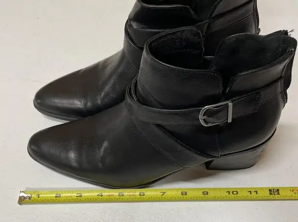 Frye & Co. Women’s Ankle Boots Pembrooke Black Size 11M Back Zip Western Cowgirl