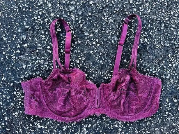 Auden Women's 36C Unlined Lace Balconette Coverage Underwire Bra Red Sexy NWOT Size undefined