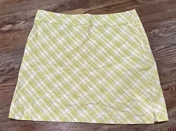 IZOD XFG Xtreme Function Golf Skort - Green Plaid Size 6