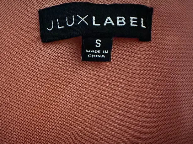 JLUXLABEL Nadala Fleece Crop Top - Coral - Size S