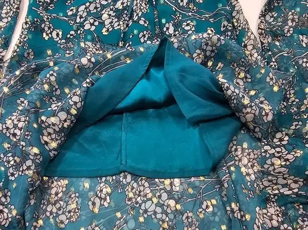 House of Harlow 1960 x REVOLVE Vaida Mini Dress in Teal Floral Multi XS Blue