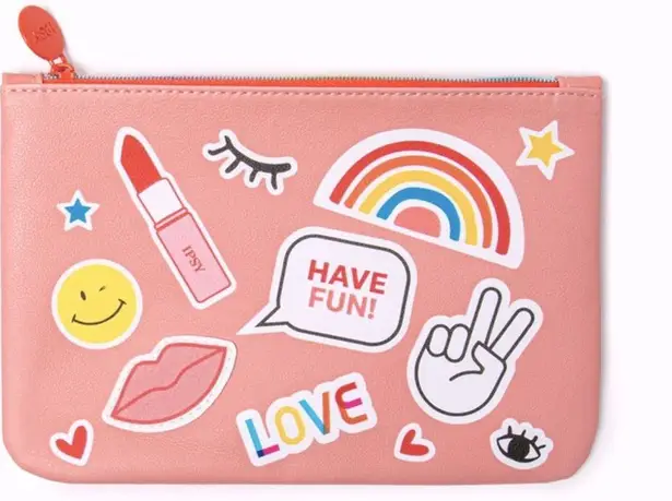 Ipsy NEW  Sticker Cosmetic Bag