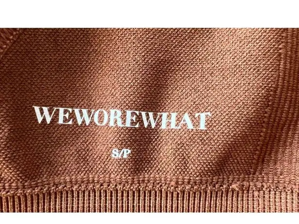 We Wore What NEW Women's Size Small Brown V-Neck Bra Top
