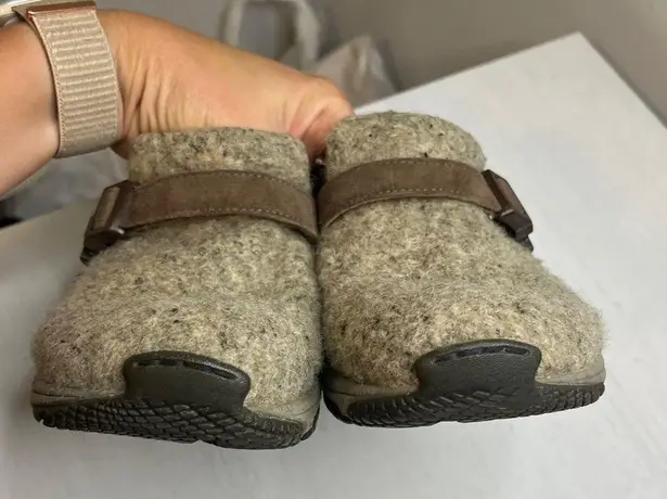 Merrell Encore Groove Wool Brown Clogs Mules size 6 Gorpcore Utility Outdoor