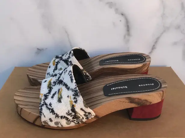 Proenza Schouler women’s Tapestry clog slide sandals size IT 36 US 6