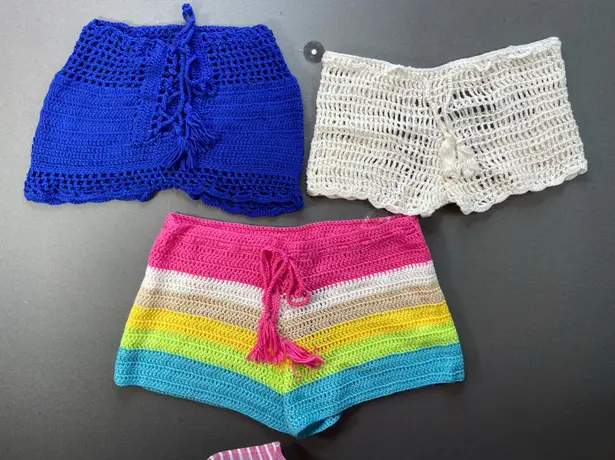 Hot & Delicious 3 Pairs of Crochet Shorts, NWT, Size Small, Hot & Delicious - Image 1