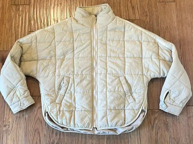 KYL tan quilted oversized puffer jacket small