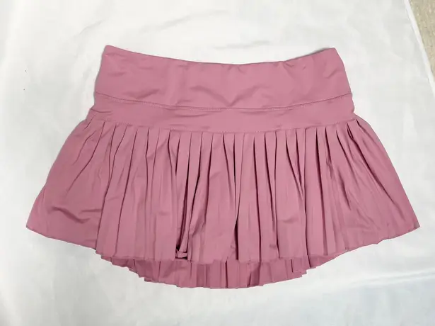 Gold Hinge Athletic Mauve Pleated Mini Skirt Size XXL