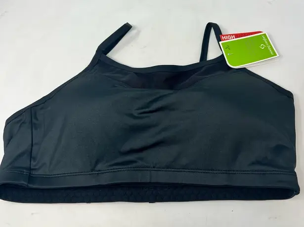 Moving Comfort Alexis high impact bra in black size L Large A/B Cup NWT