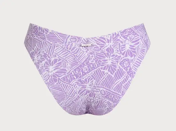 Berlook Purple Textured Cut Out Bikini Top & Bottom Size M