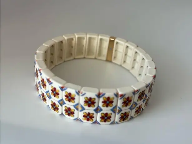 NWOT Roxanne assoulin Enamel Bracelet set of three Orange