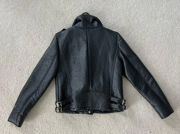 Black Leather Jacket Size M