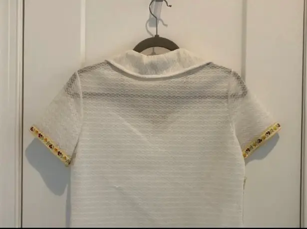 Catalina NWT NOS! Vintage Sz M Absolutely Adorable Sheer Top / Swimsuit Cover Up