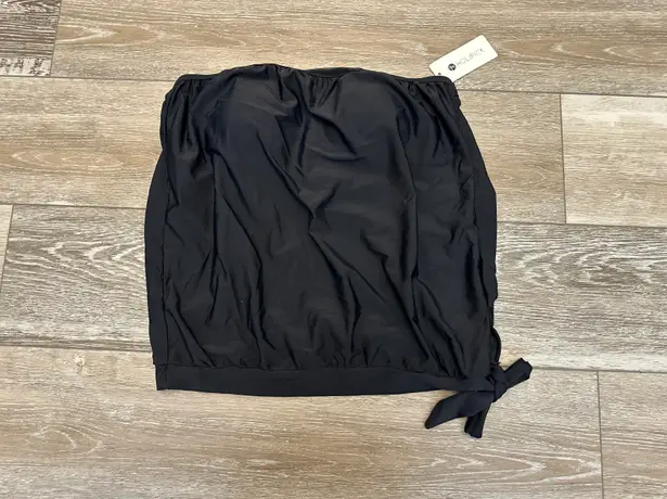 Holipick NWT Swimwear Sz M Black Sleeveless Tankini Top W Shelf Bra Cute!