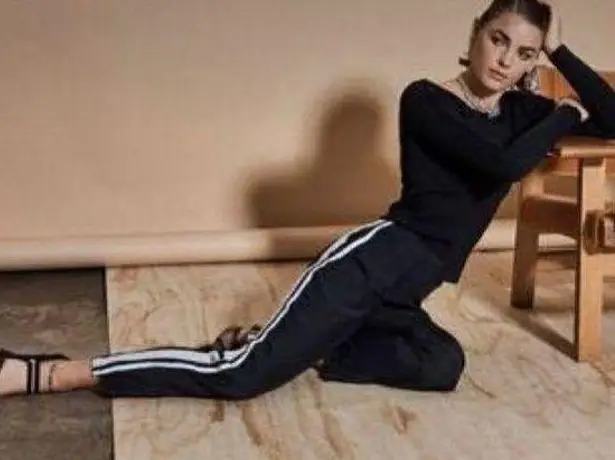 SIR The Label Tuxedo Stripe Pants Black White 463 Size 6 - Image 1