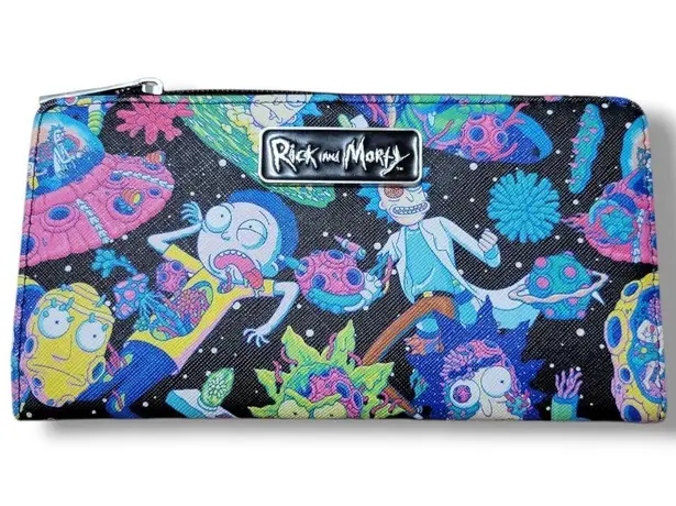 New Rick And Morty Wallet AOP Allover Print Rick & Morty Wallet Bioworld Wallet Multiple