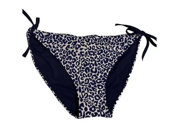 Lemlem NWT Halima Side Tie Bikini Bottom Navy & White Sz L