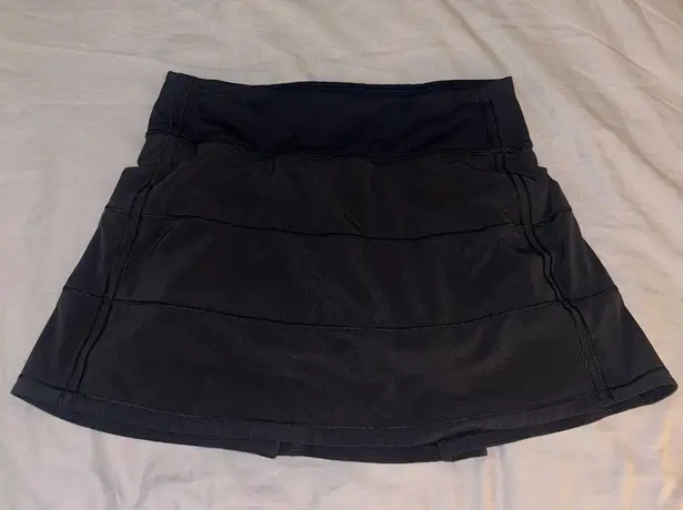 Lululemon  4 Pace Rival Skirt Black, Mini Skorts Has Shorts Underneath