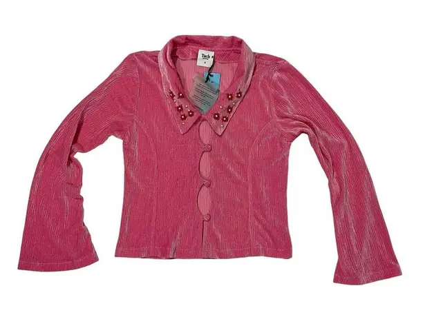 NWT TACH Clothing Luna Velvet Shirt