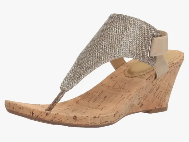 White Mountain Women's All Good Cork Wedge Sandal.