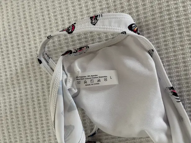 Butterfly Bikini Set White Size L