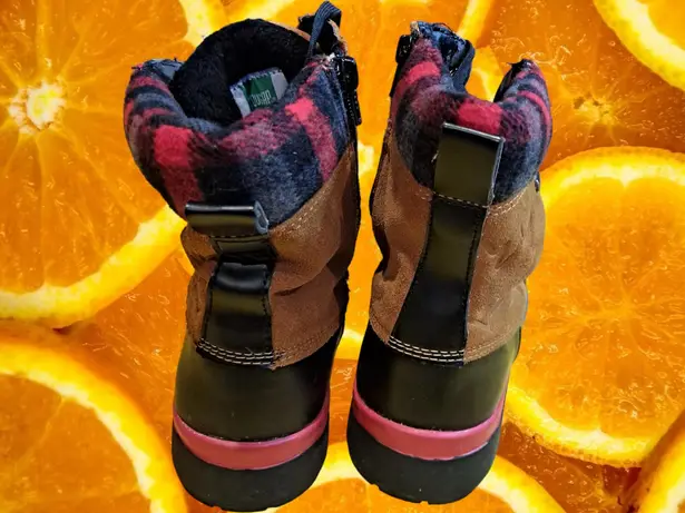 Cougar Totem Lace/Zip Duck Boots with Flannel Tops Size‎ 8 Tan