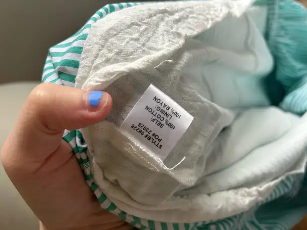 Skies Are Blue green striped maxi dress