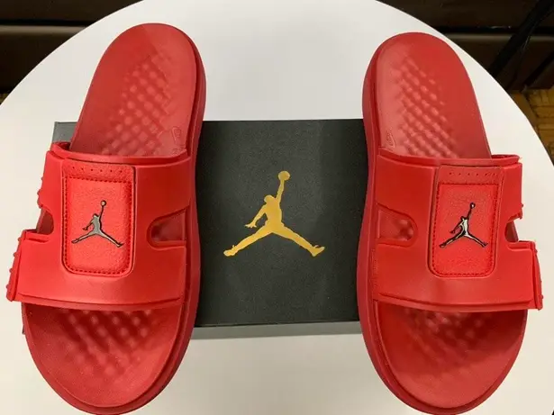 Jordan hydro 8 Jordan slide sandals Red Size 10 90 New With Tags From Christine