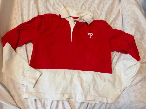 Tailgate  Phillies red and white long sleeve shirt 