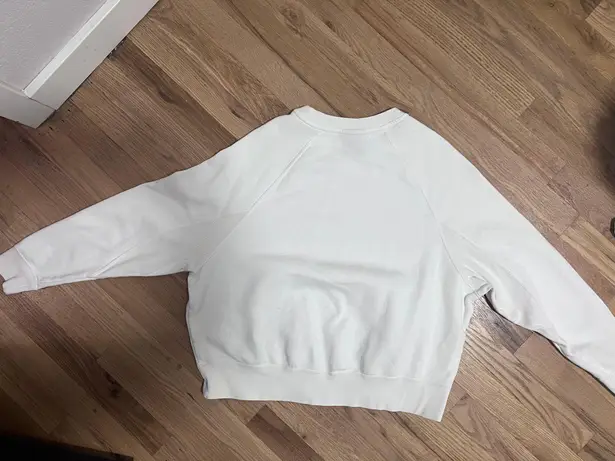 Nike White Crew Neck Sweatshirt