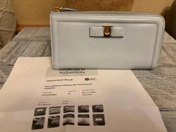 Salvatore Ferragamo Baby blue wallet