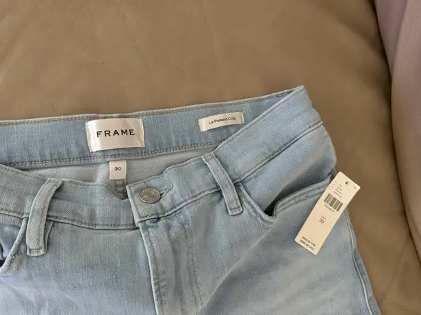 Frame Anthro Le Palazzo High-Rise Crop Wide-Leg Jeans