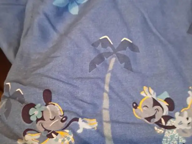 Disney Characters Blue Button Up Hawaiian Shirt Size XL