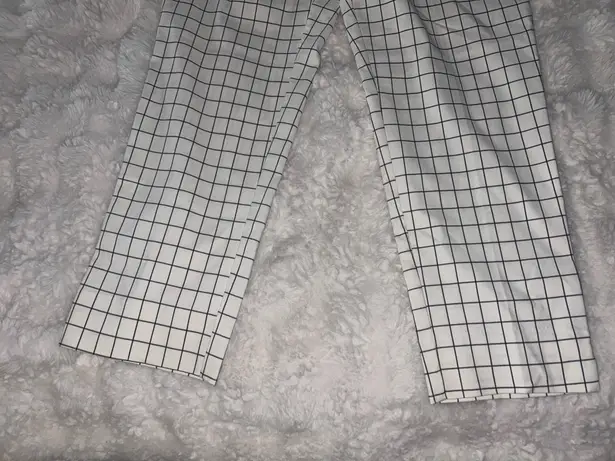 Zac and Rachel White Checkered Dress Pants