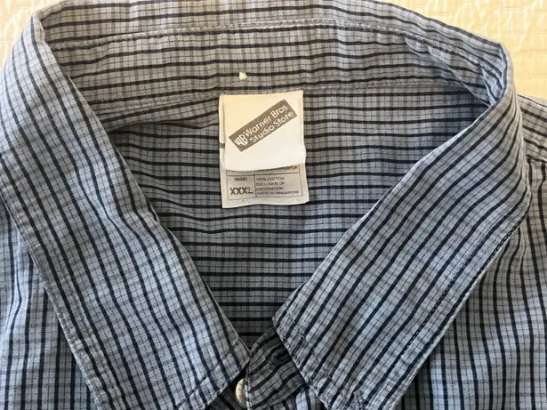 Warner Brothers Vintage 90s Tasmanian Devil from Looney Tunes Cotton Button Down Shirt