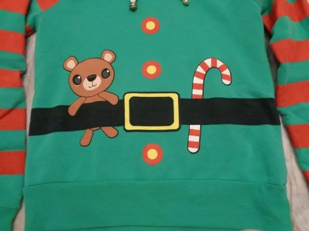 SWS women's medium ELF Christmas Holiday WARM sweater pullover MSRP $90