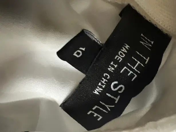 In The Style Lorna Luxe Mini Wrap Mono Floral Print Dress