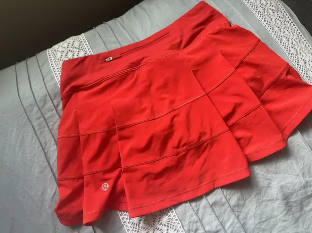 Lululemon Red Tennis Skirt
