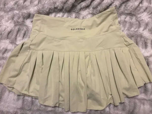 Hinge Gold  Gold Tennis Skirt