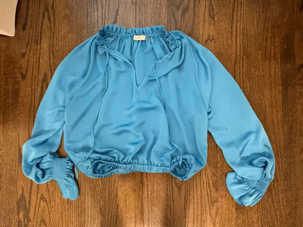 Ramy Brook Long Sleeve Silk Top