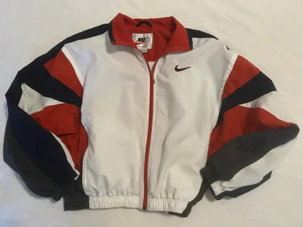 Nike Vintage  Sz S Windbreaker Jacket burnt orange White/Black Full Zip