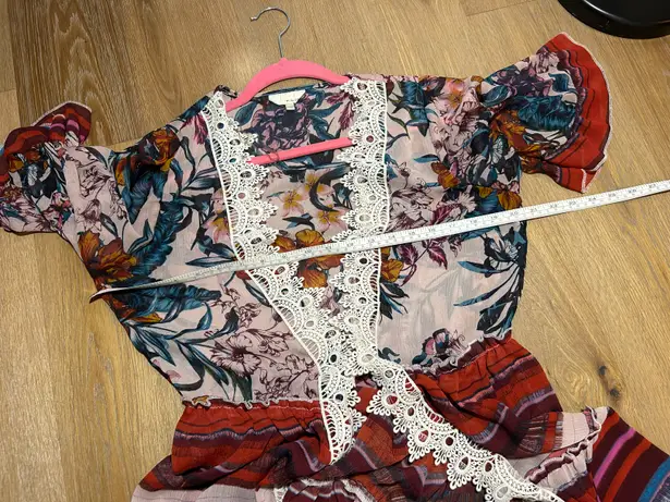 Tru Self Medium/large lace sheer kimono cardigan duster jacket