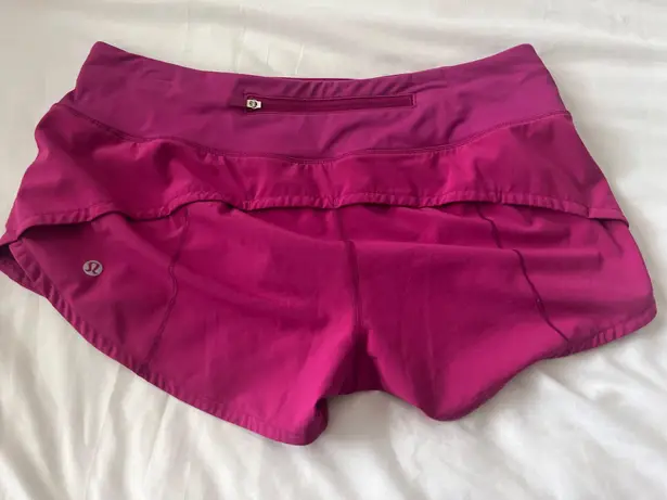 Lululemon Pink Speed Up Short 2.5”