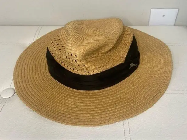 Tommy Bahama  Straw Sun Hat Size Large XL Paper Braid Coolmax SPF 50+ Beach Sun