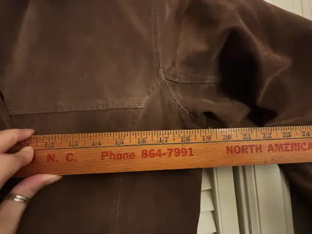 JG HOOK *VINTAGE*1990s* DARK BROWN SUEDE COAT Size M